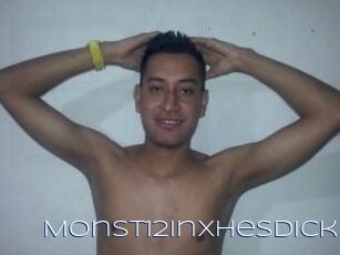 monst12InxhesDick Blue Hot
